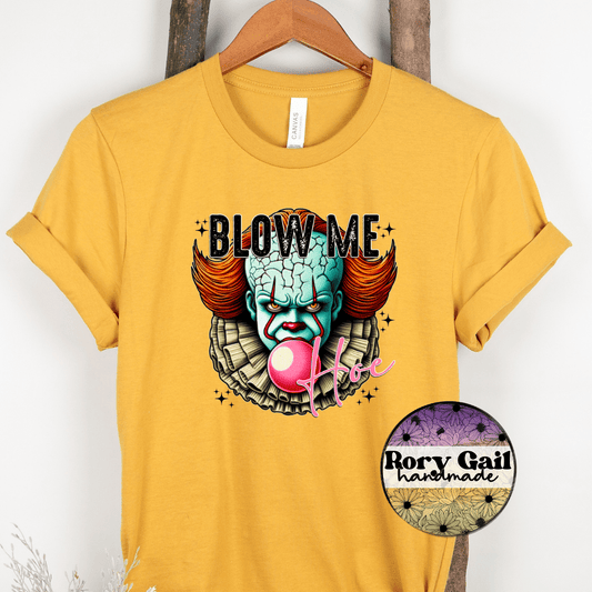 Rory Gail Handmade T-Shirt Blow Me Hoe Horror Clown Adult Tee
