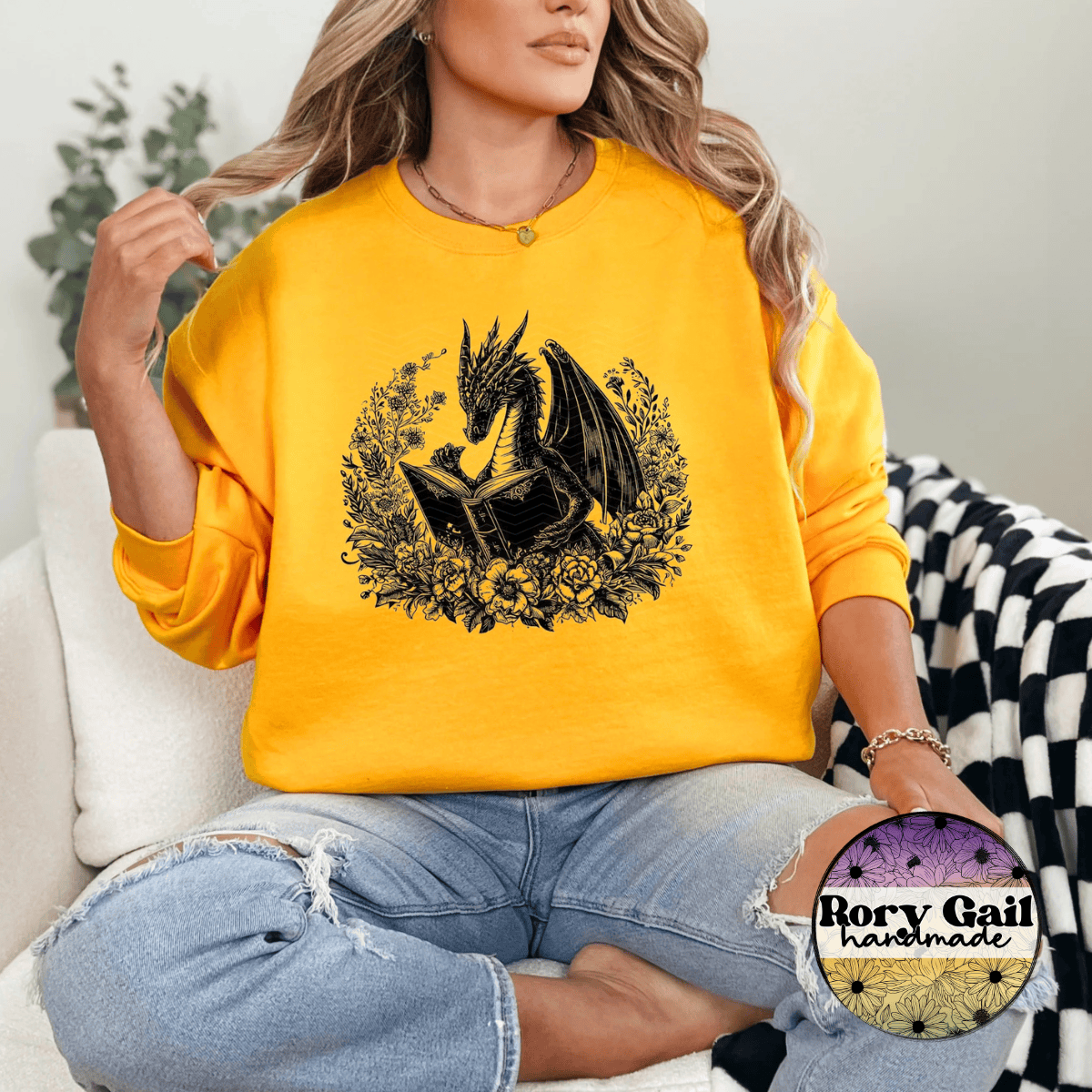 Neon Flamingo T-Shirt Book Dragon Tee
