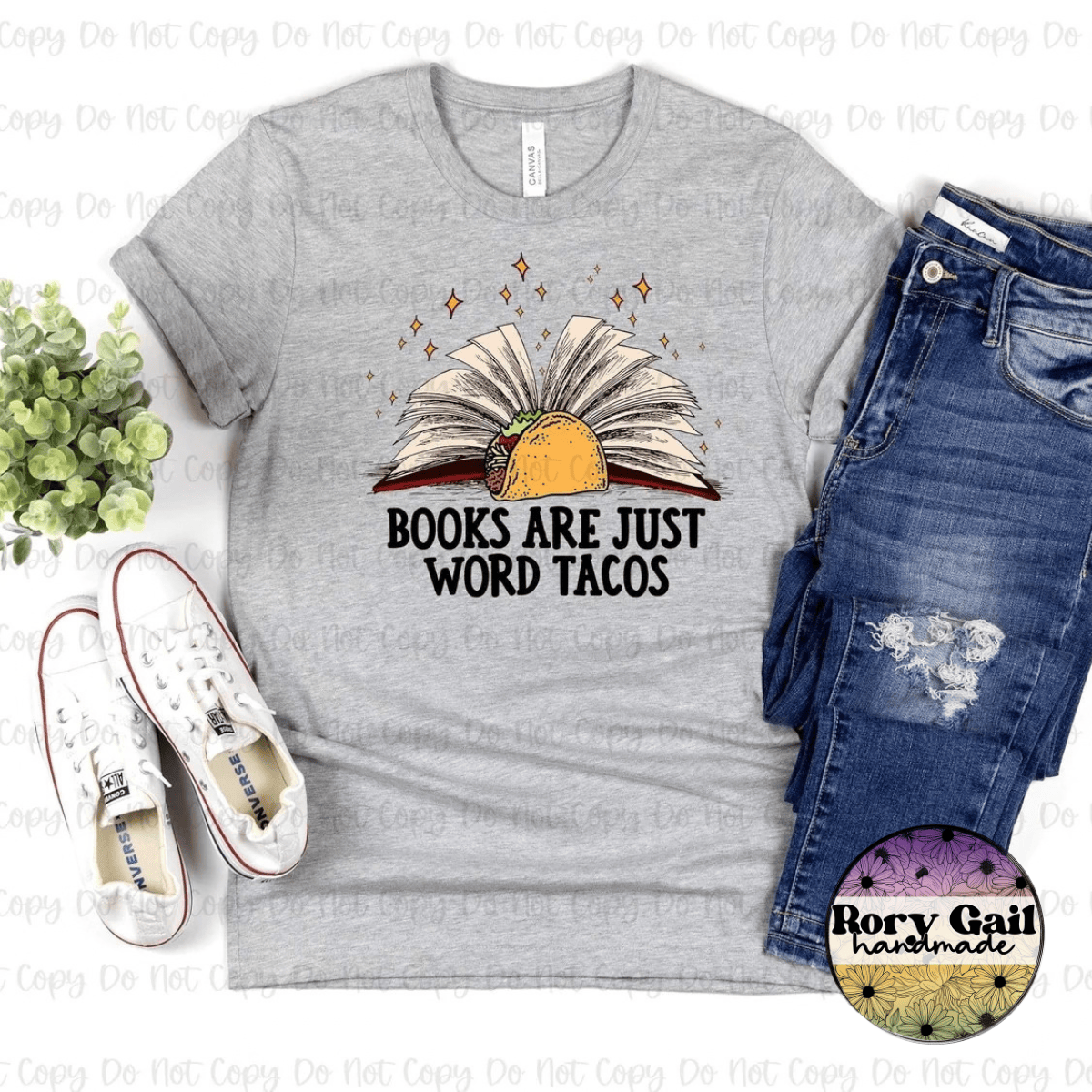OCo T-Shirt Books Are Just Word Tacos Tee