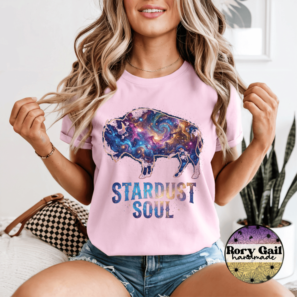 Rory Gail Handmade T-Shirt Buffalo Stardust Soul