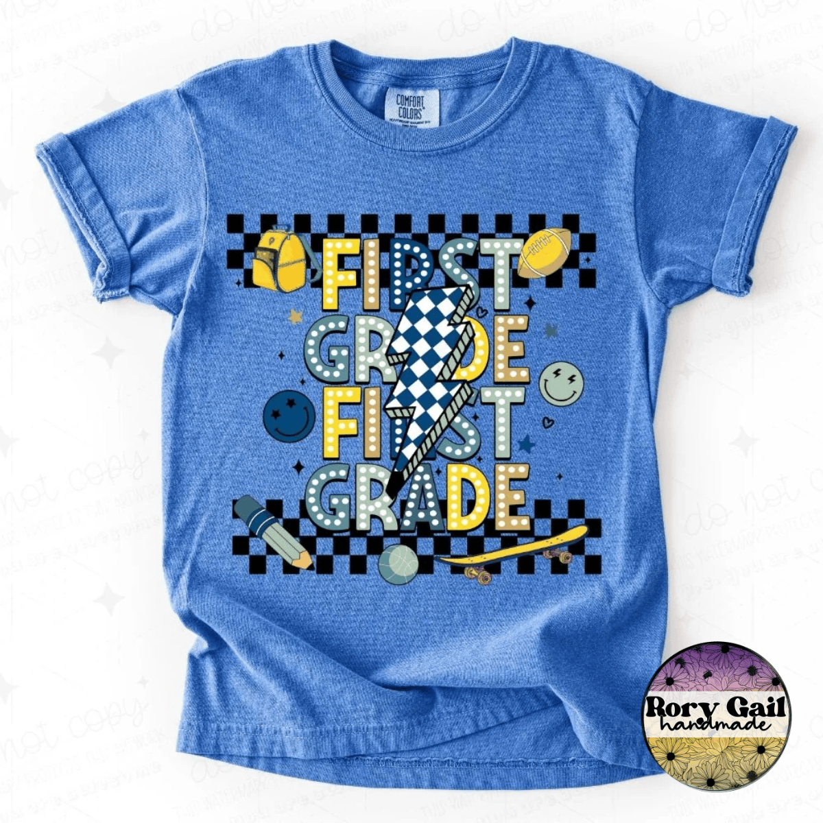 OCo T-Shirt Checkered Bolt Grade Kids Tee