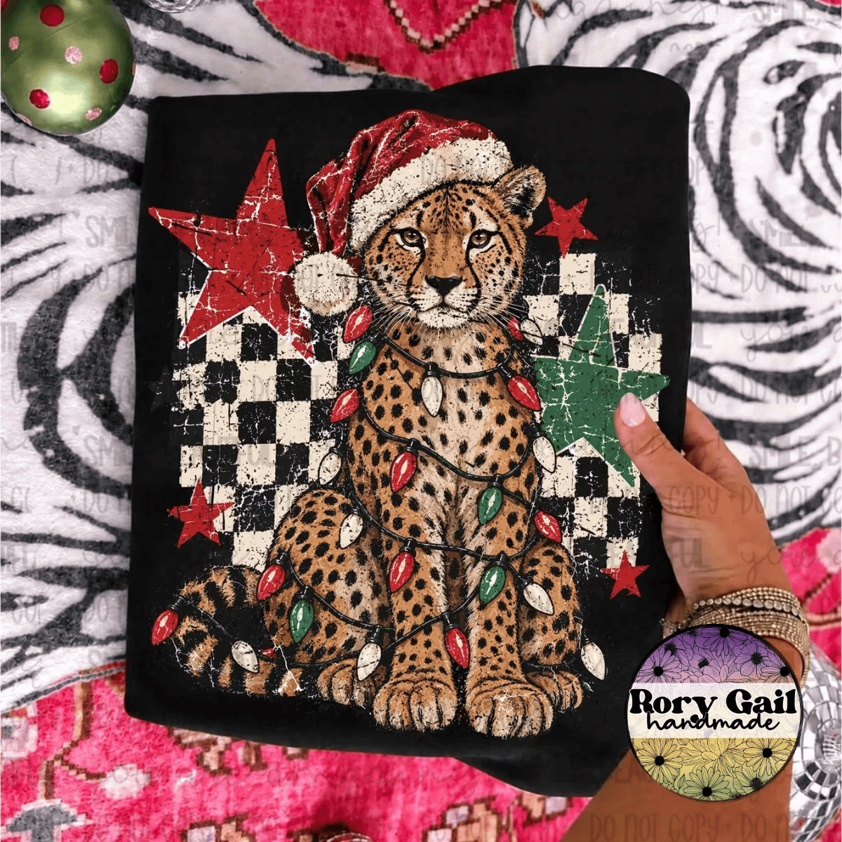 OCo T-Shirt Cheetah Christmas Tee