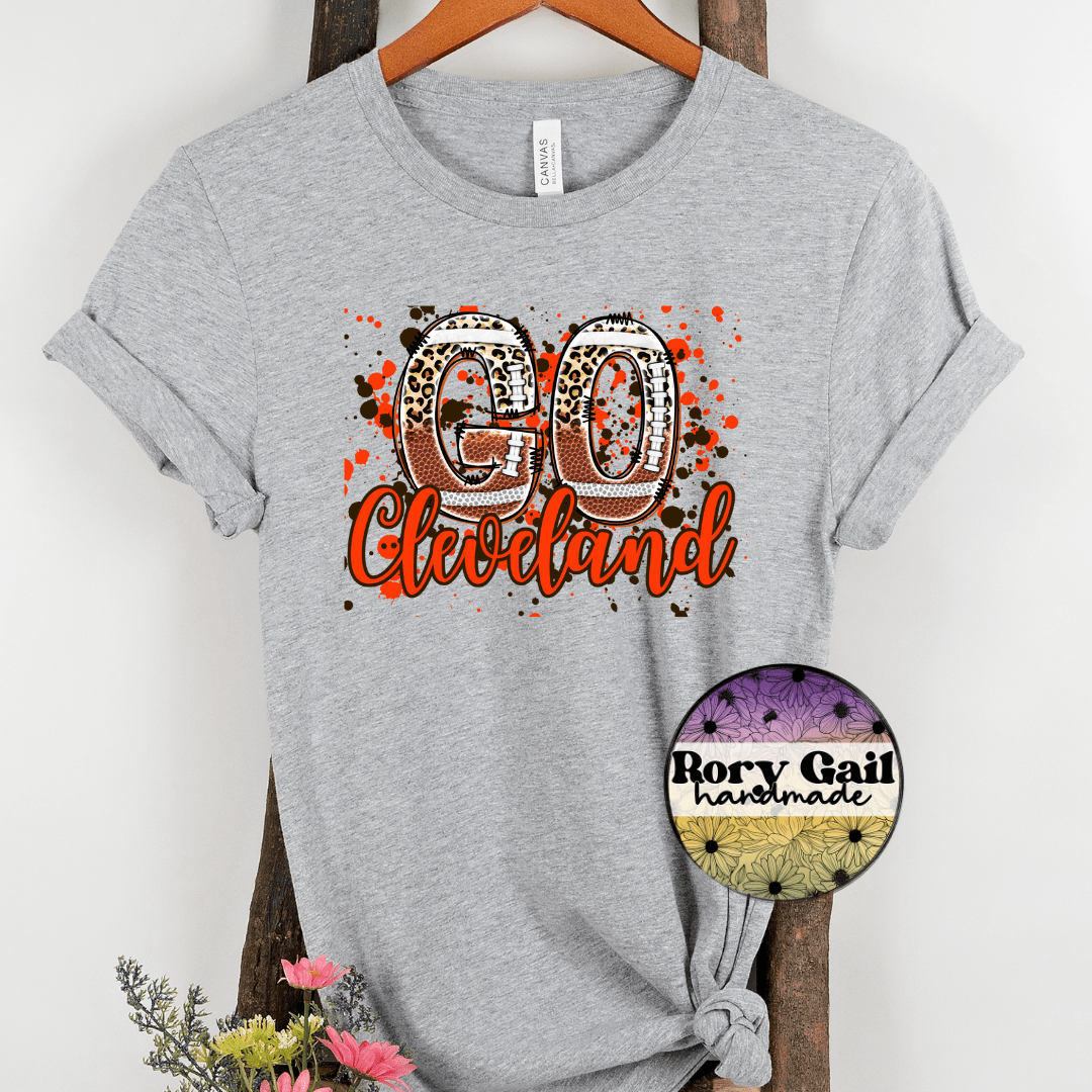 Rory Gail Handmade T-Shirt Cleveland Football Cities Adult Tee