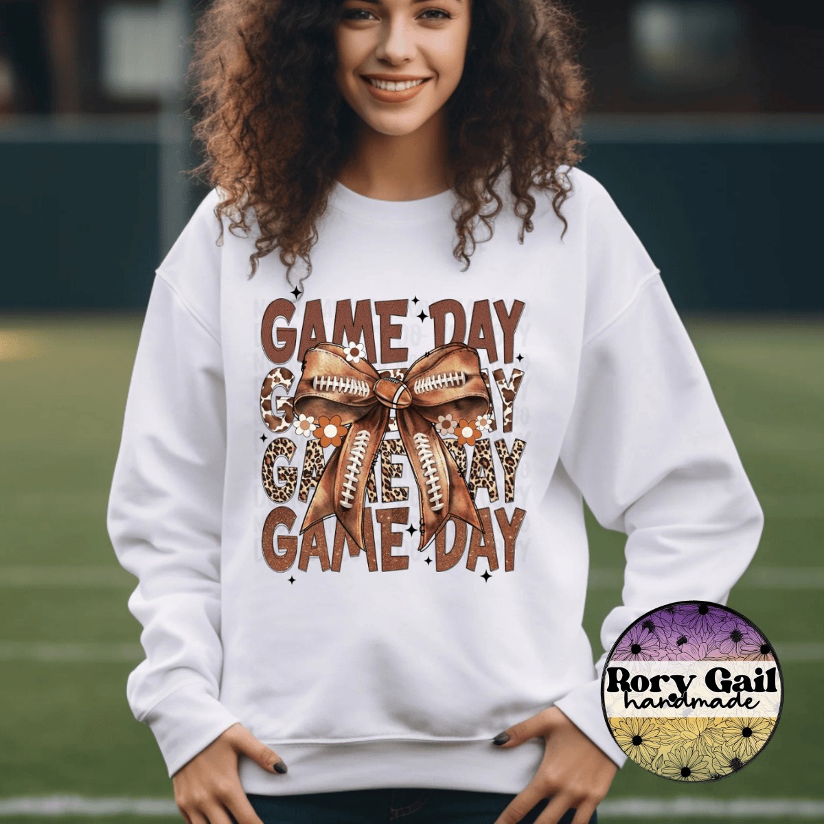 Neon Flamingo T-Shirt Coquette Football Game Day