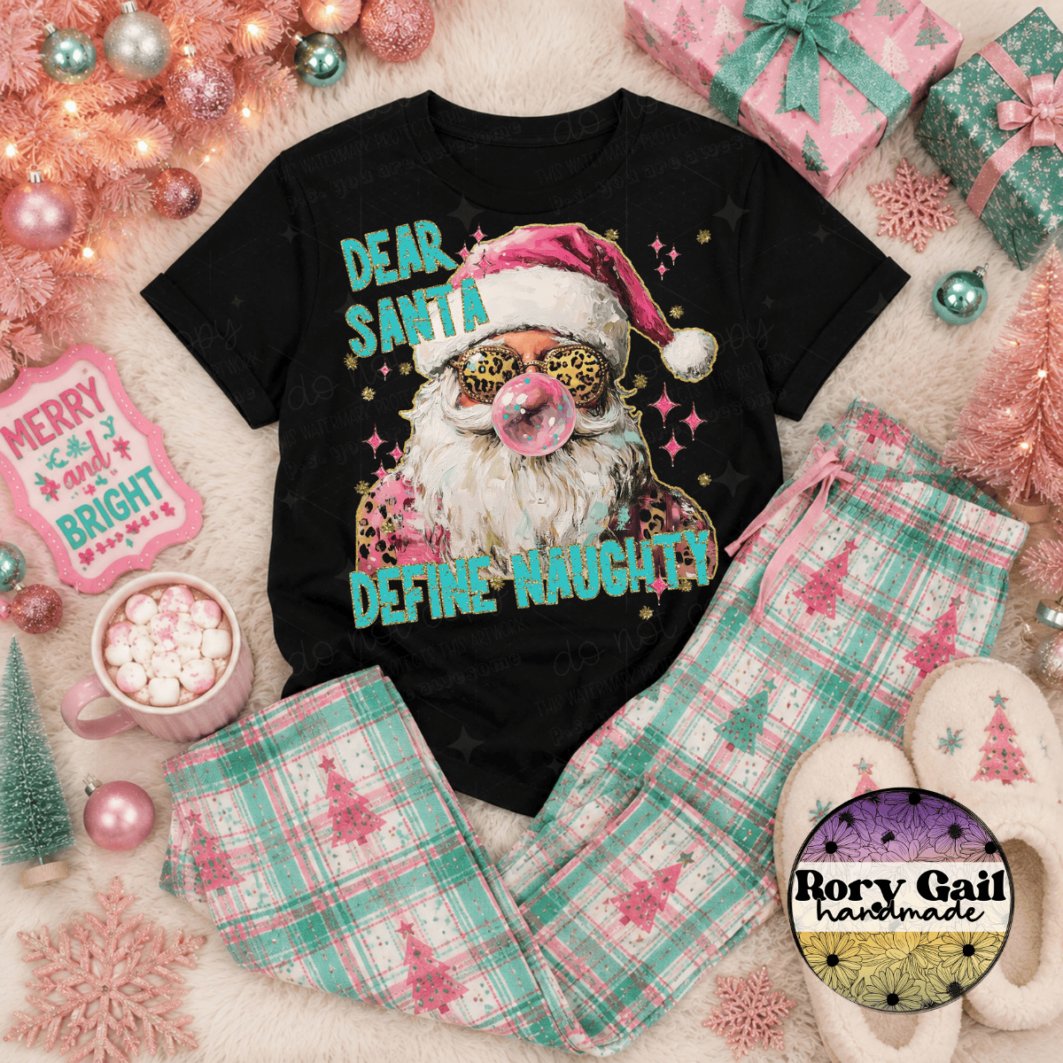 OCo T-Shirt Dear Santa Define Naughty Tee