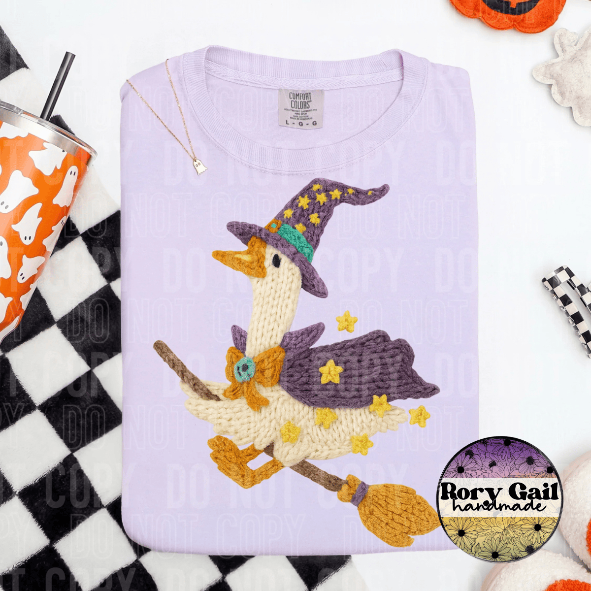 OCo T-Shirt Faux Yarn Goose Witch Adult