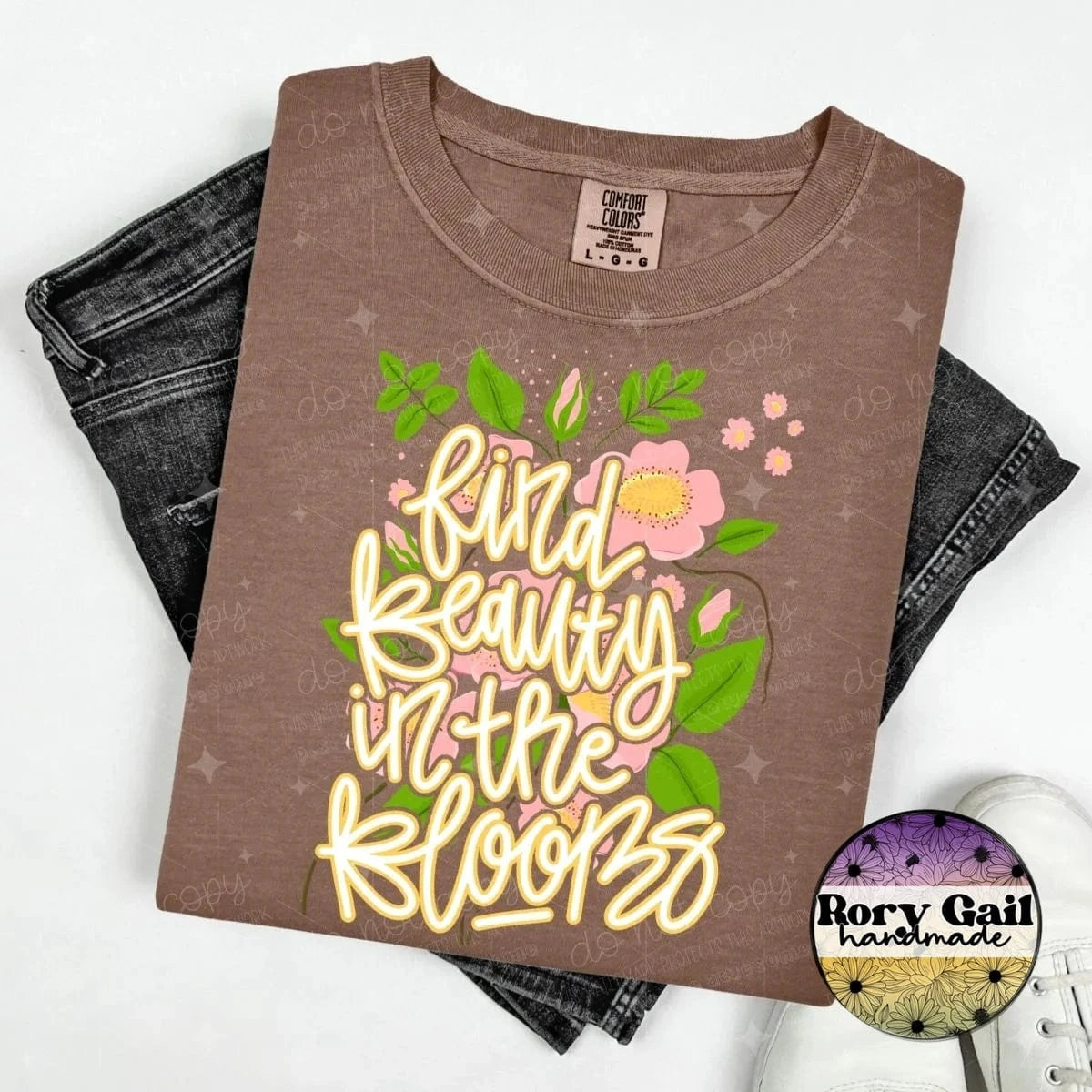 OCo T-Shirt Find Beauty In The Blooms Adult Tee