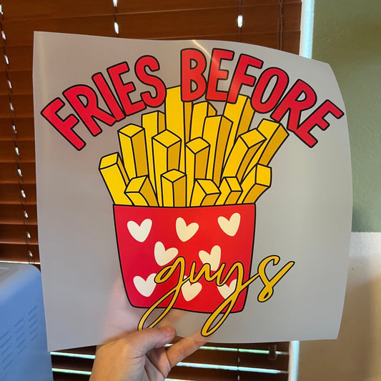 Rory Gail Handmade T-Shirt Fries Before Guys Adult Tee