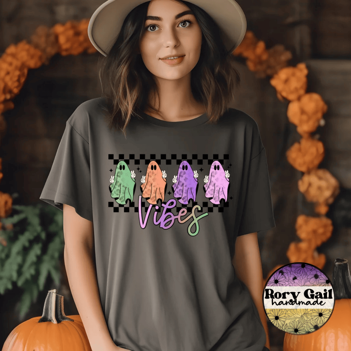 Neon Flamingo T-Shirt Ghost Vibes Adult