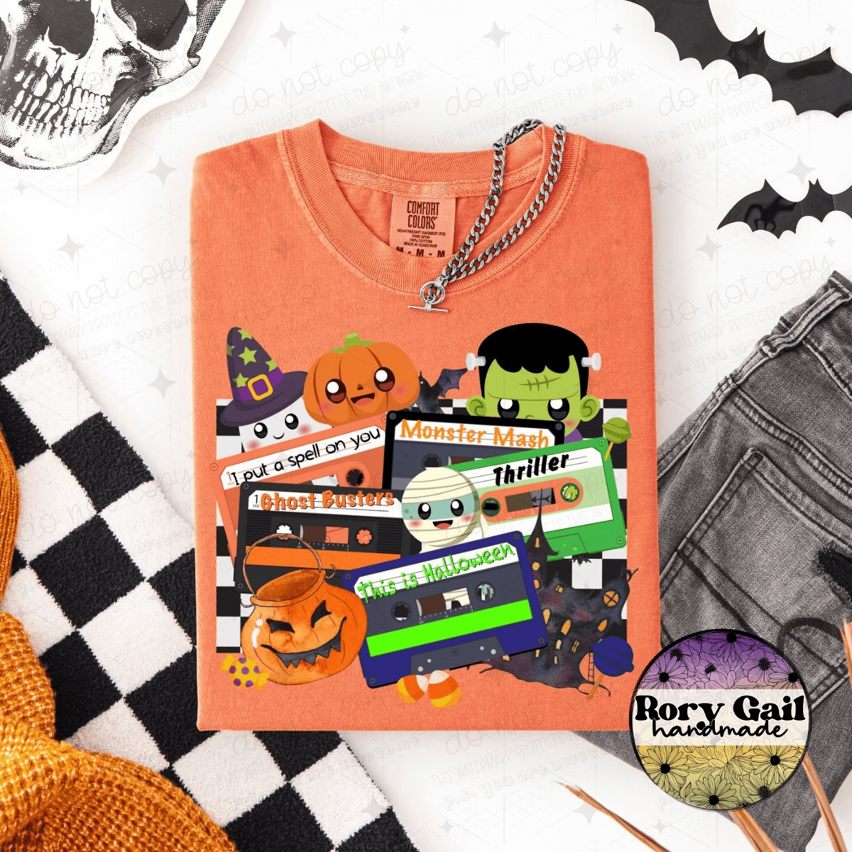 OCo T-Shirt Halloween Cassettes Adult