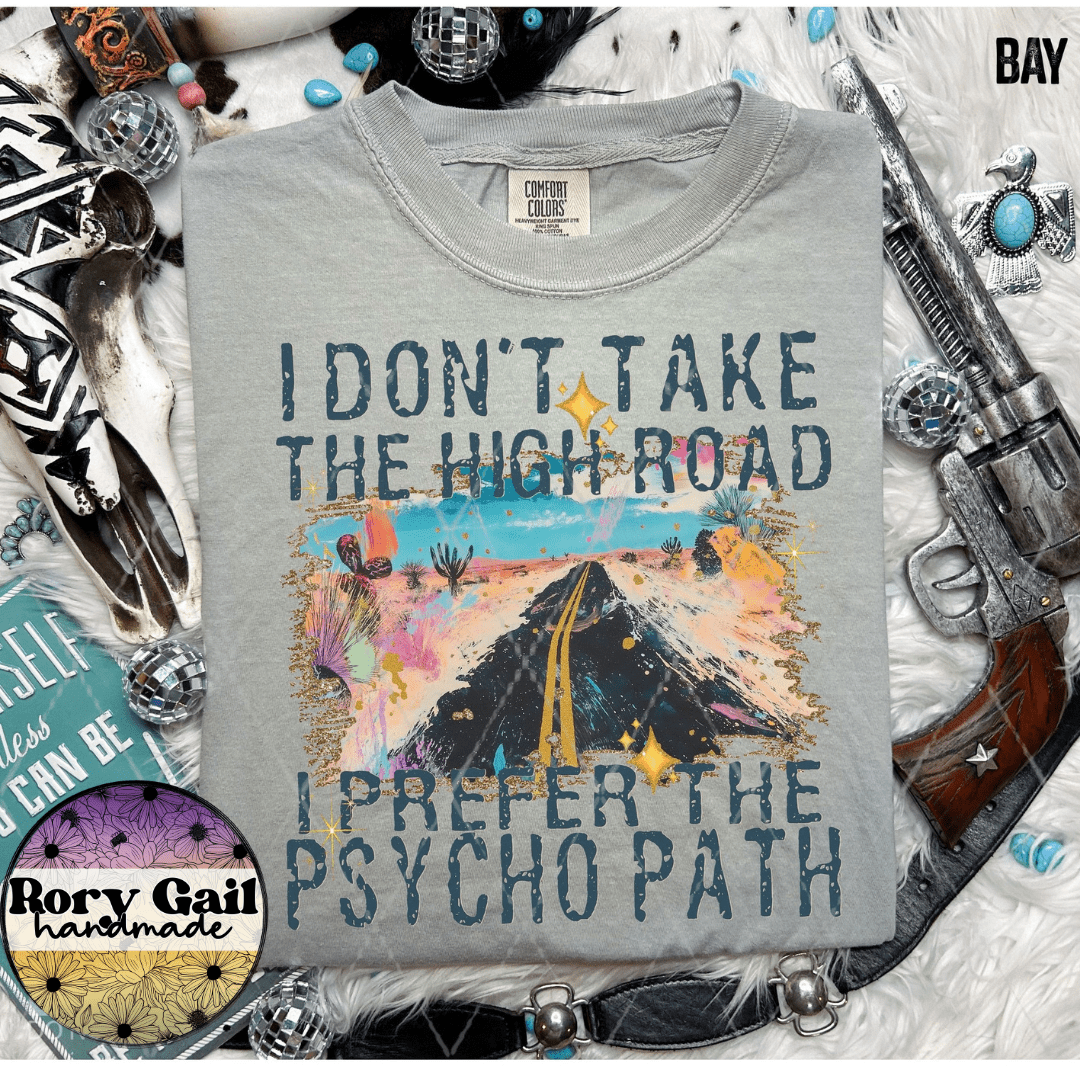 The Neon Flamingo T-Shirt I Don’t Take the High Road Adult Tee