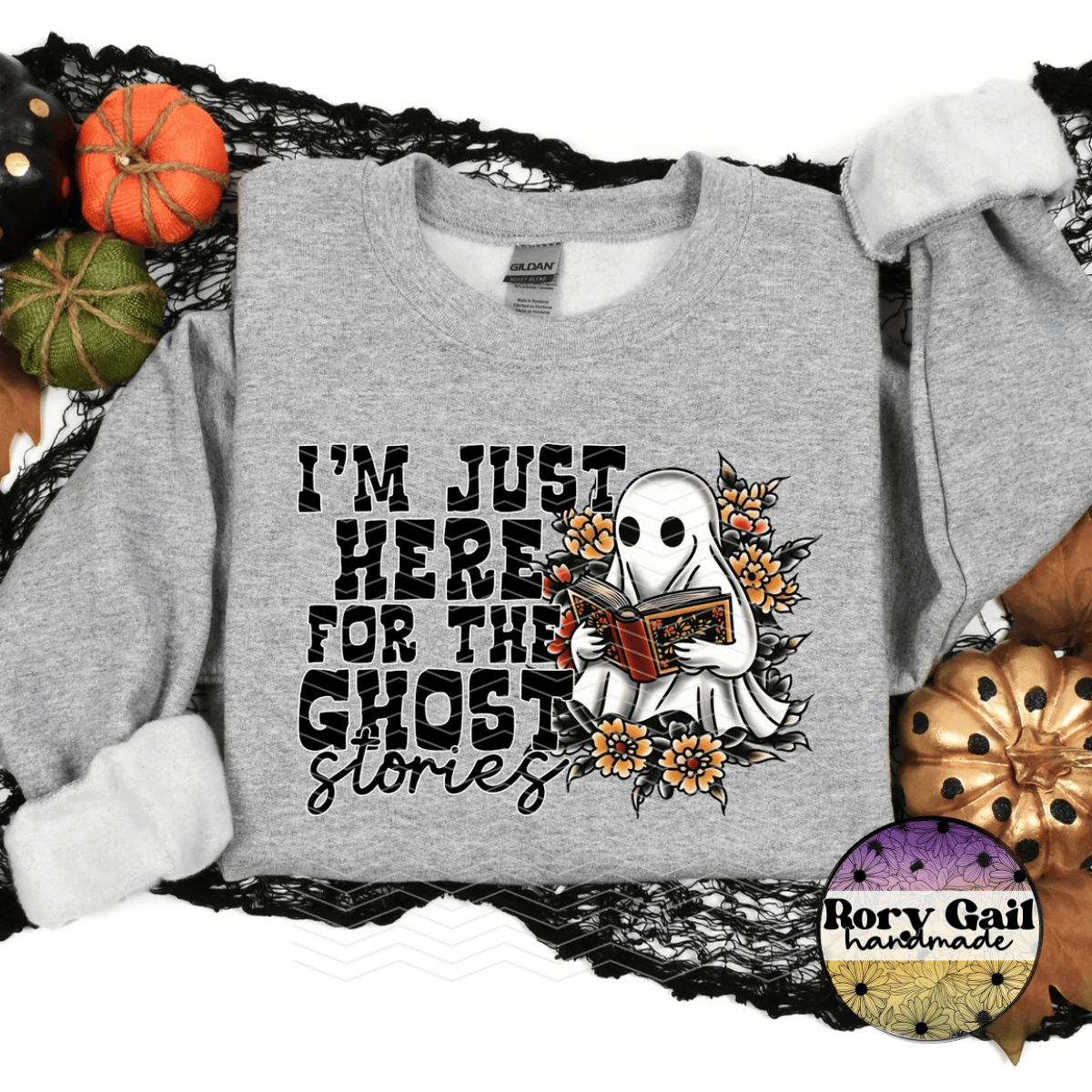 Neon Flamingo T-Shirt I'm Just Here For The Ghost Stories Adult
