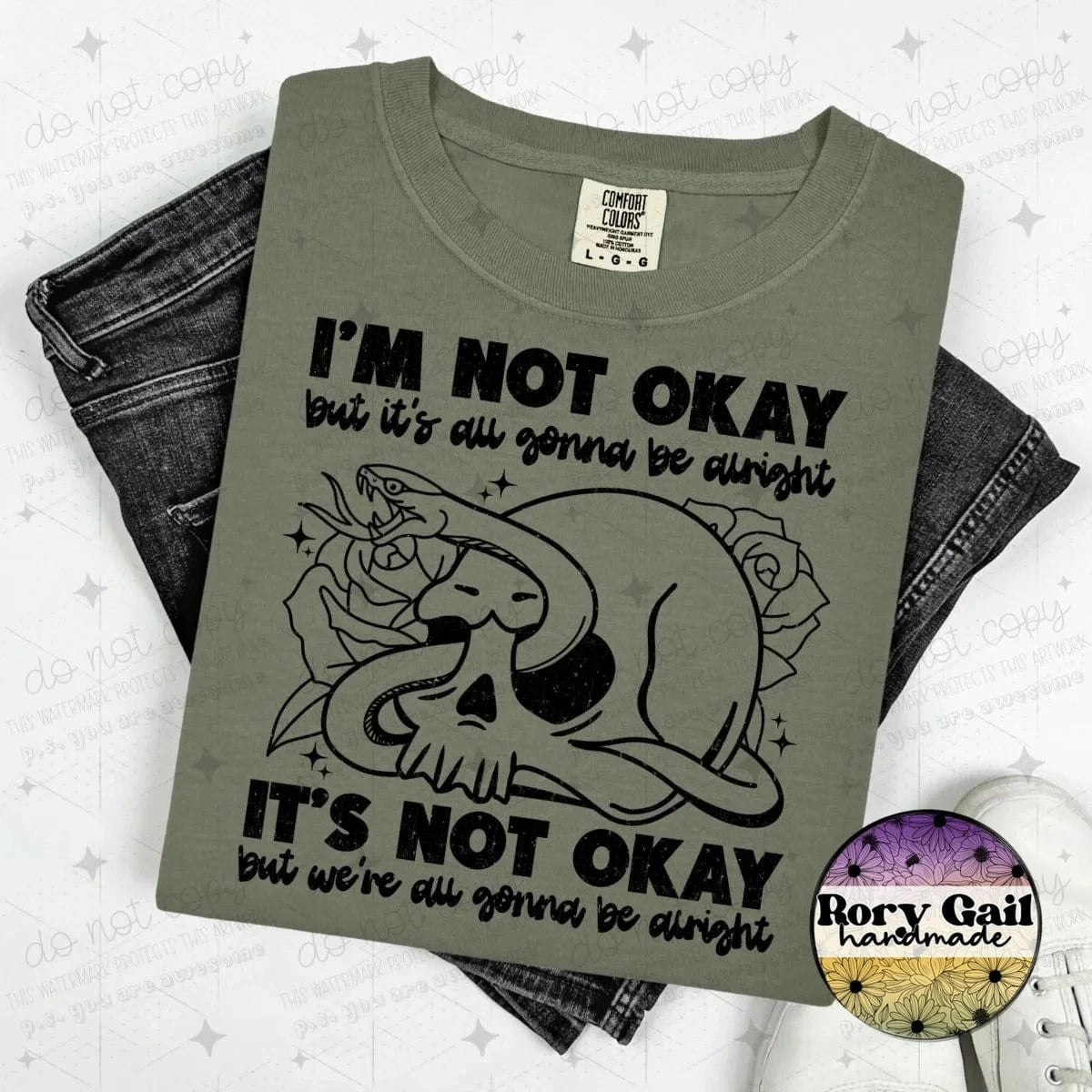 OCo T-Shirt I’m Not Okay It’s Not Okay Adult Tee