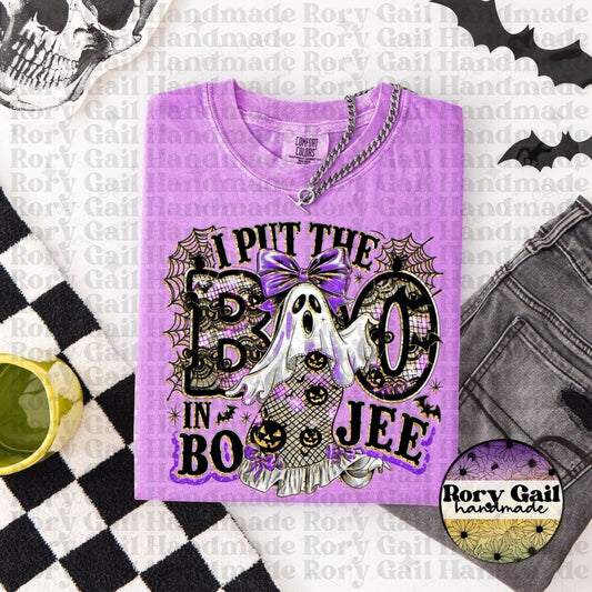 OCo T-Shirt I Put the BOO in Boujee Ghost Halloween Tee – Kids