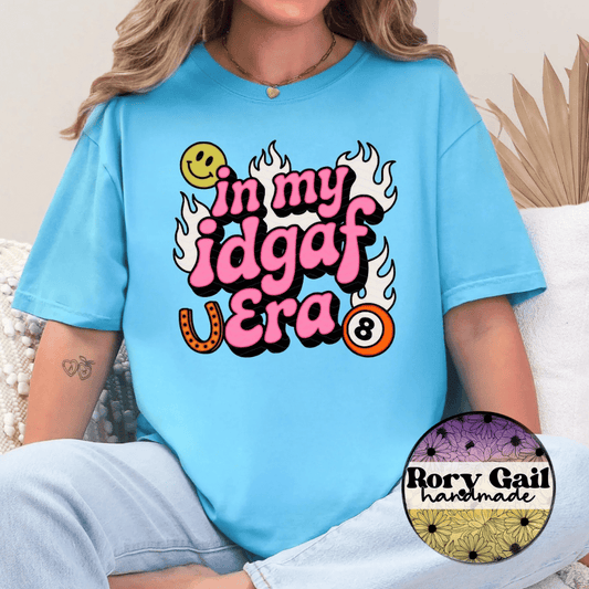 The Neon Flamingo T-Shirt In My IDGAF Era Adult Tee