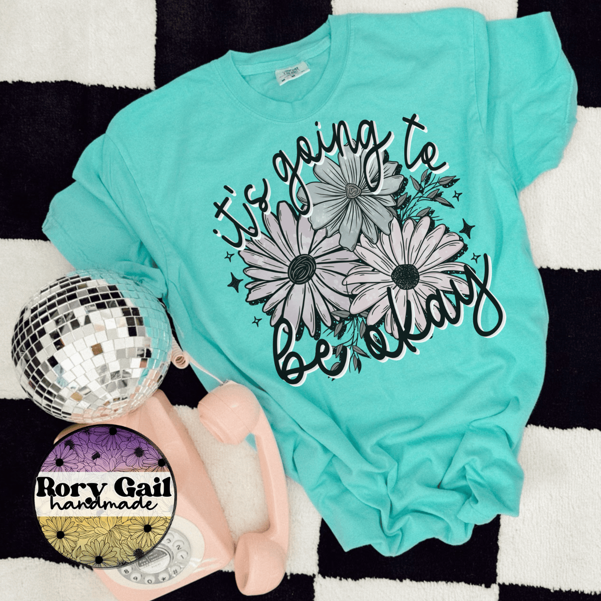 2Peas T-Shirt It’s Going To Be Okay Muted Daisies Tee
