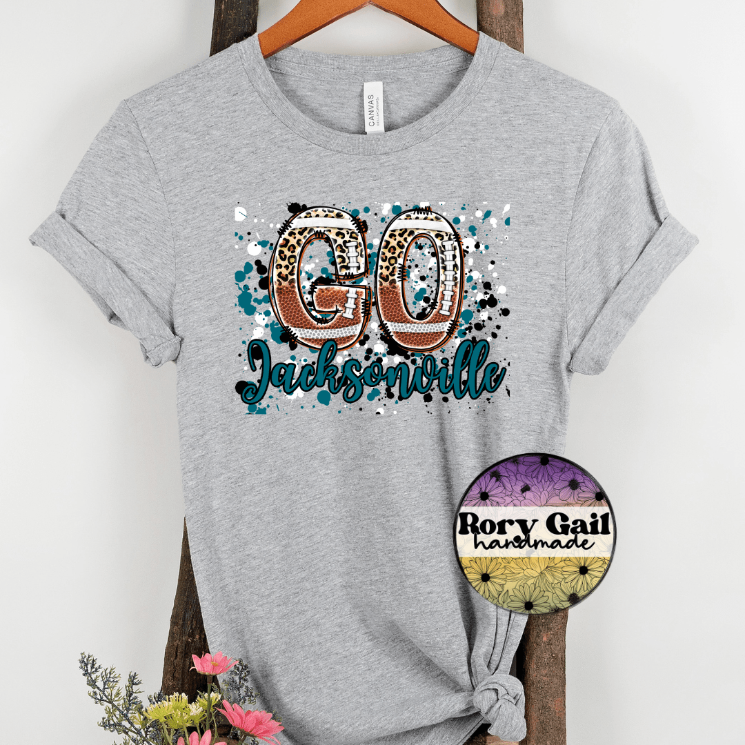 Rory Gail Handmade T-Shirt Jacksonville Football Cities Adult Tee