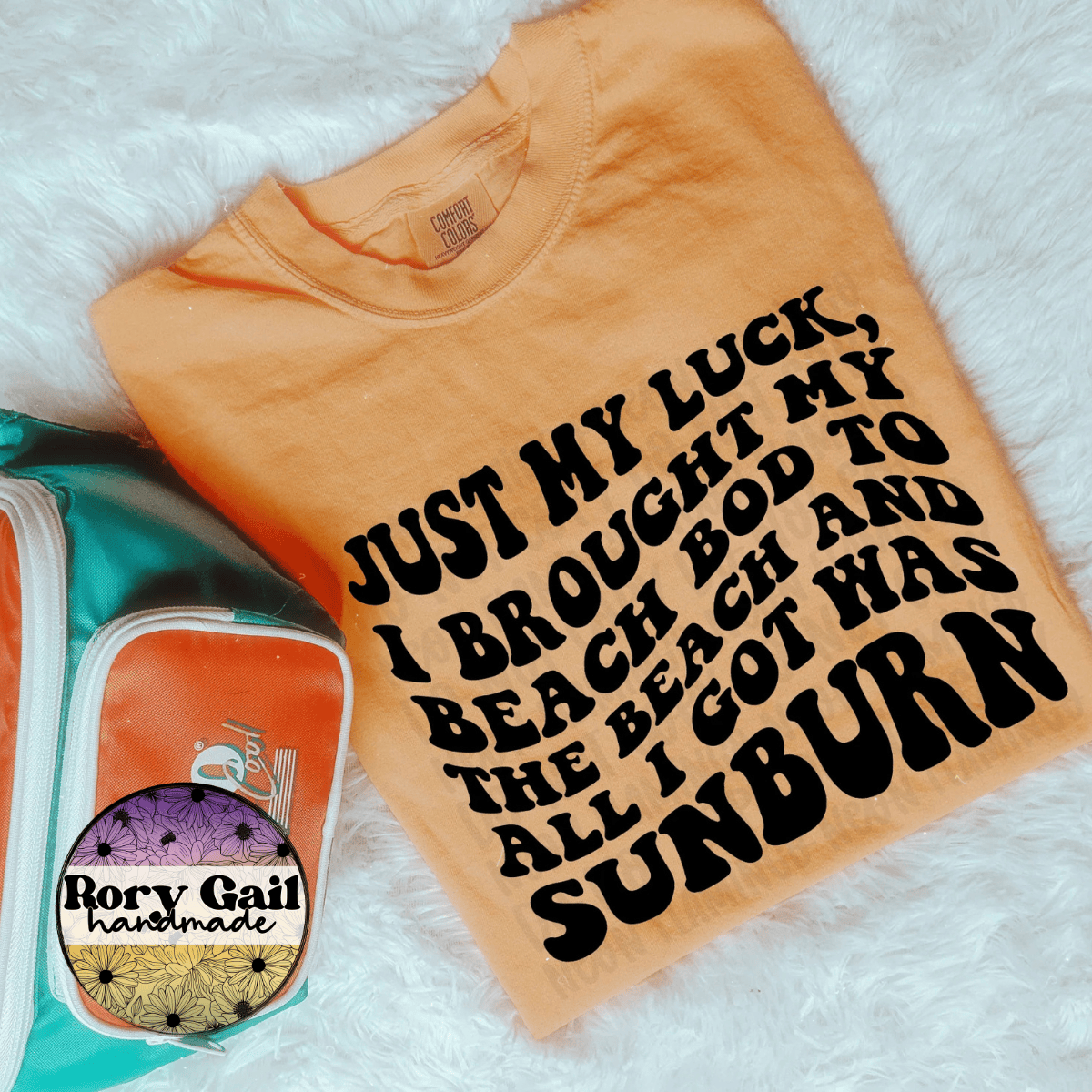 Neon Flamingo T-Shirt Just My Luck Sunburn Tee
