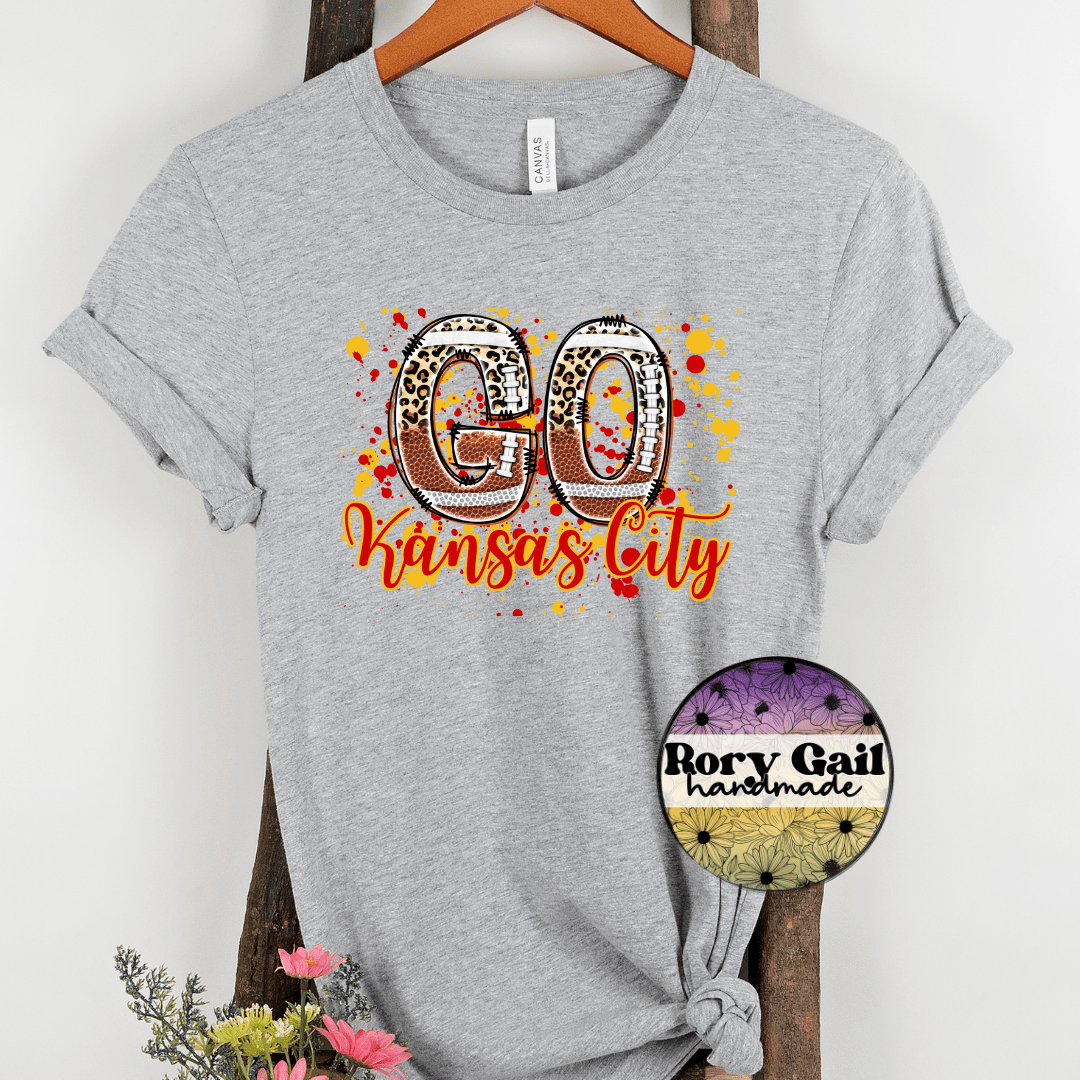 Rory Gail Handmade T-Shirt Kansas City Football Cities Adult Tee