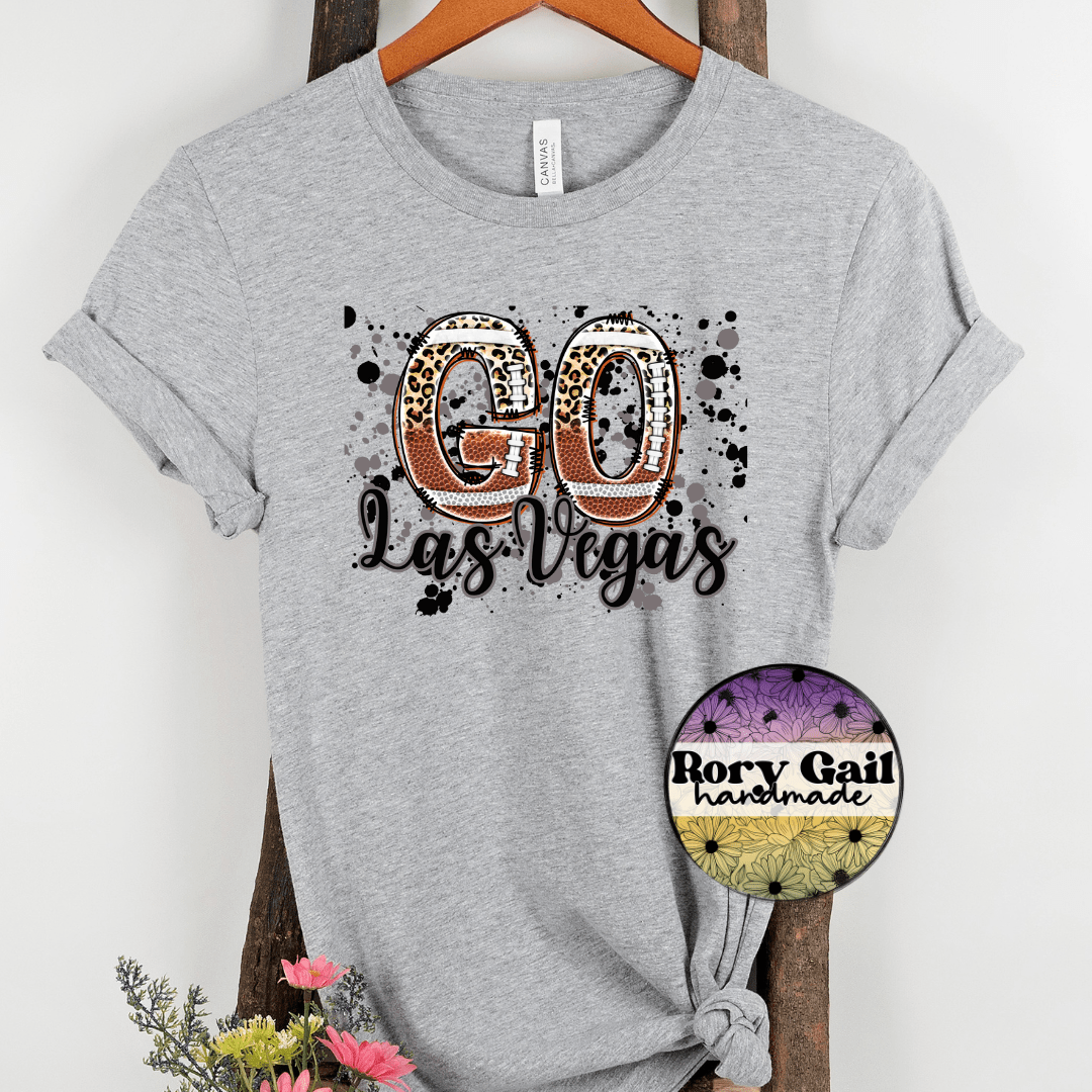 Rory Gail Handmade T-Shirt Las Vegas Football Cities Adult Tee
