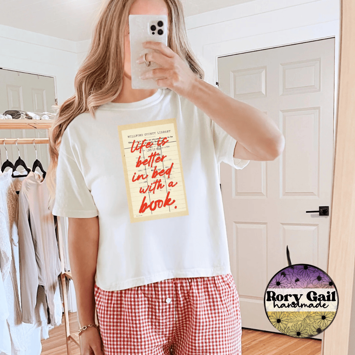 Neon Flamingo T-Shirt Life Is Better In Bed With A Book Tee