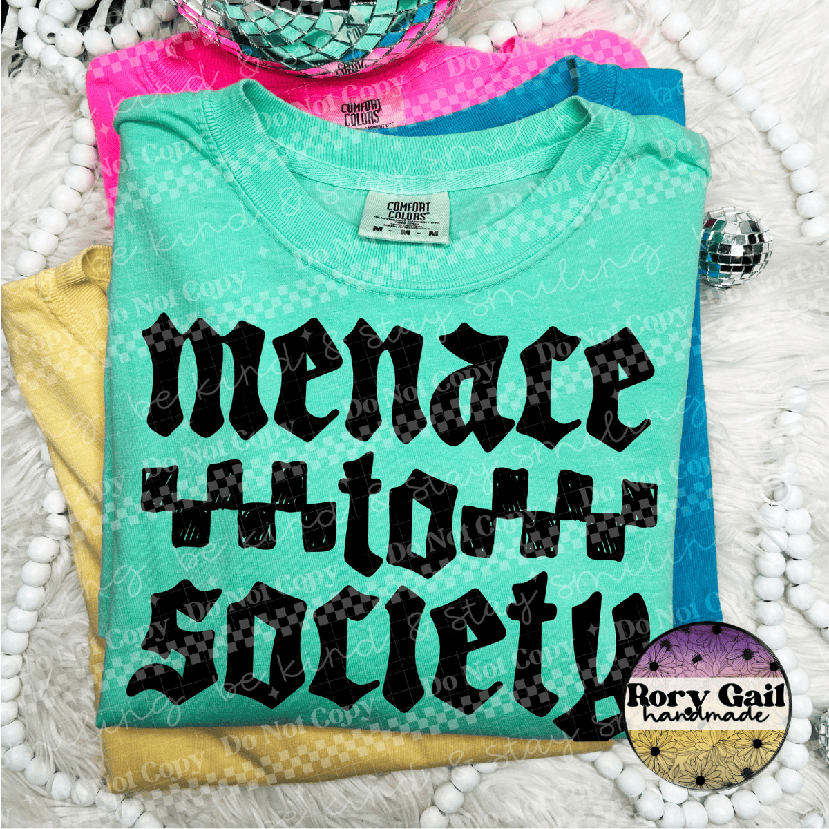 Rory Gail Handmade T-Shirt Menace To Society Tee