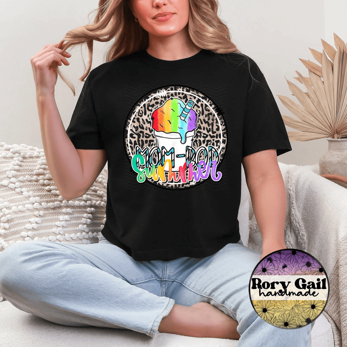 Neon Flamingo T-Shirt Mom-Bod Summer Tee