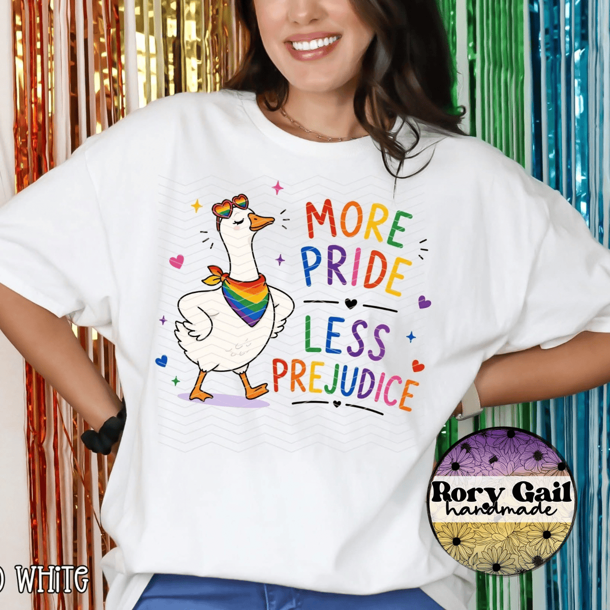 Neon Flamingo T-Shirt More Pride Less Prejudice Tee