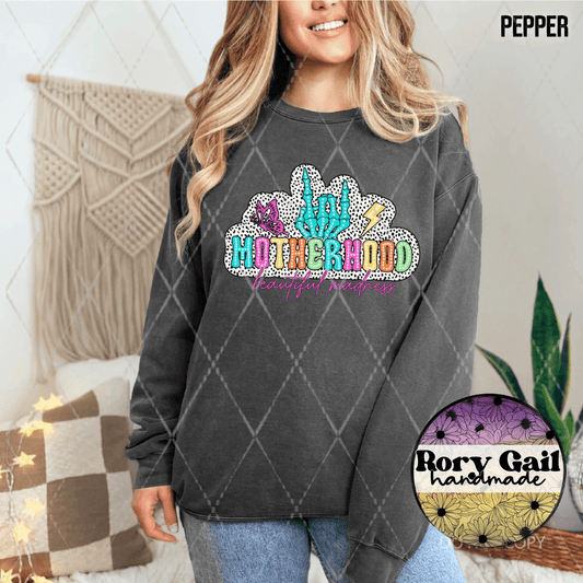 Rory Gail Handmade T-Shirt Motherhood Dotted Adult Tee