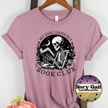 Load image into Gallery viewer, Rory Gail Handmade T-Shirt My Girl Gang Is A Book Club Adult Tee
