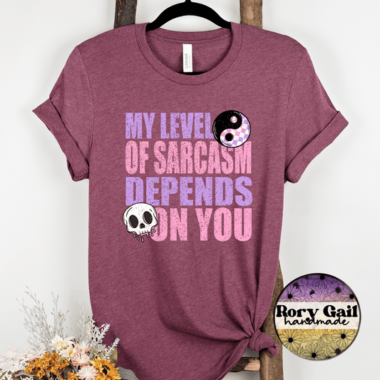 CSDS T-Shirt My Level of Sarcasm Adult