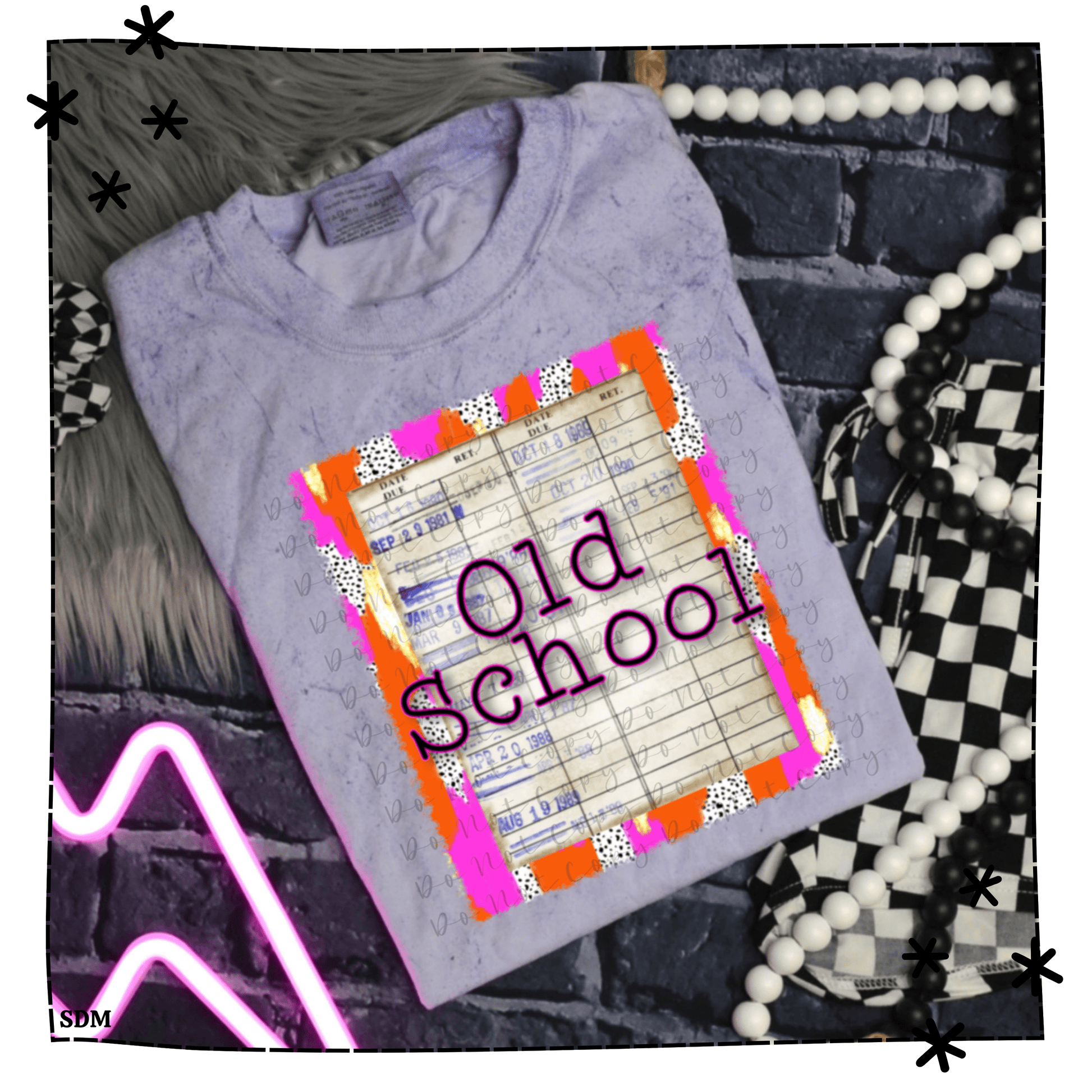 Simple Designs & More T-Shirt Old School Adult Tee