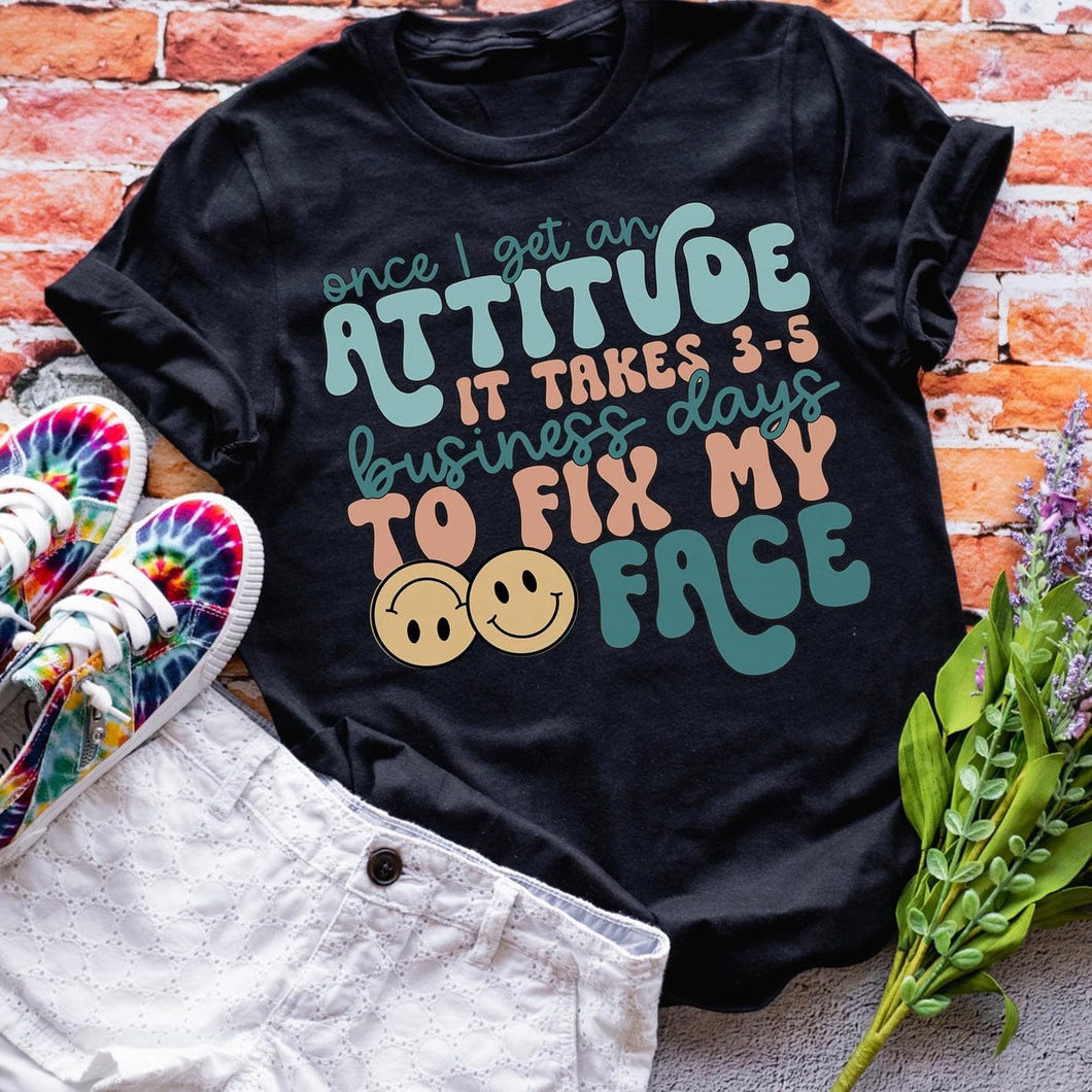 Rory Gail Handmade T-Shirt Once I Get An Attitude Adult Tee