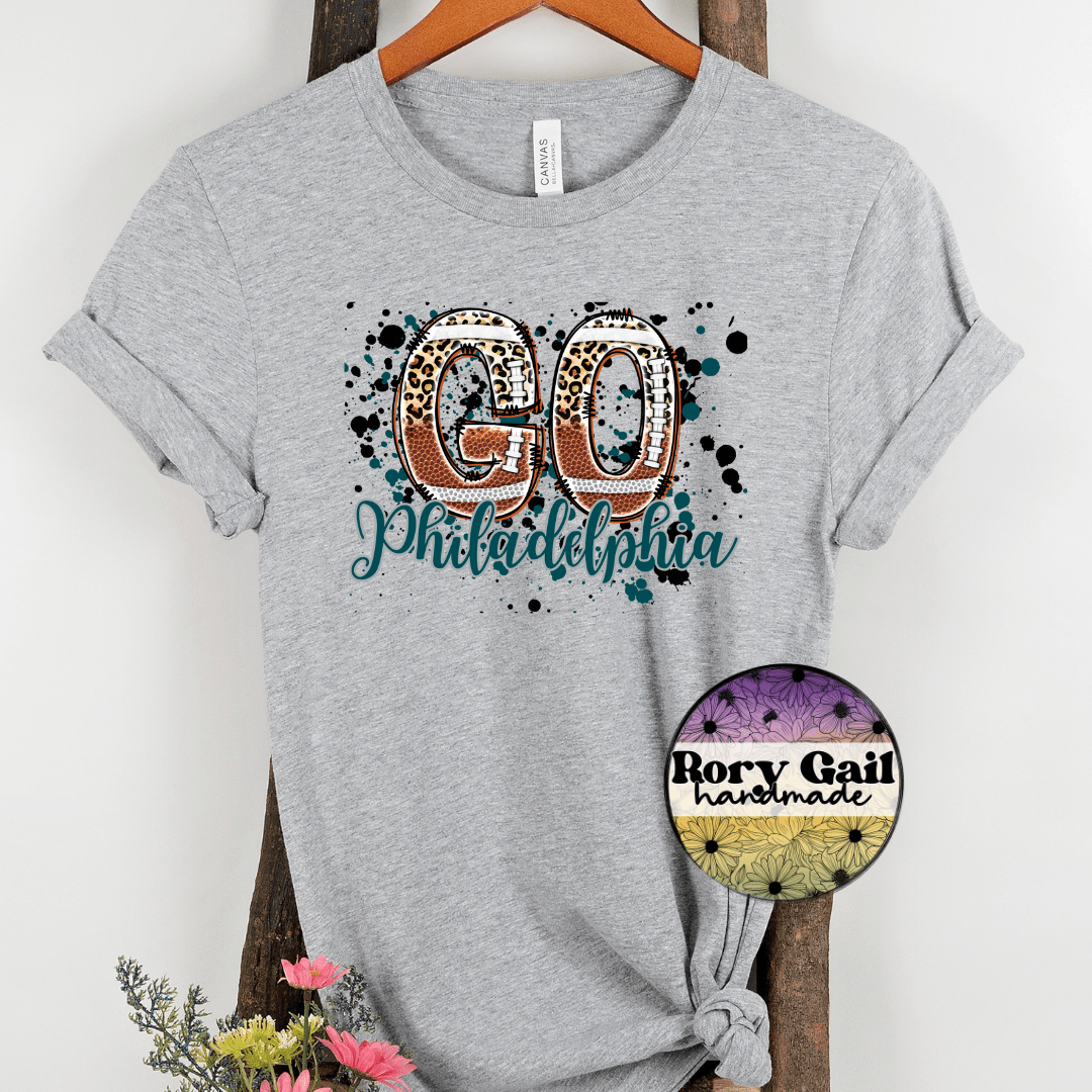 Rory Gail Handmade T-Shirt Philadelphia Football Cities Adult Tee