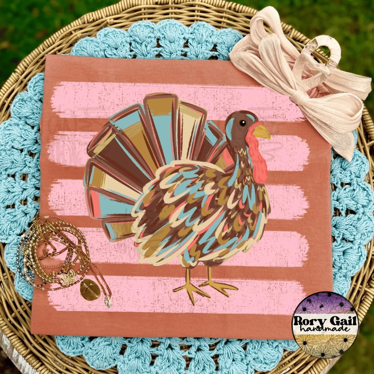 OCo T-Shirt Preppy Striped Turkey Adult
