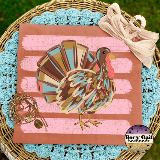 OCo T-Shirt Preppy Striped Turkey Adult