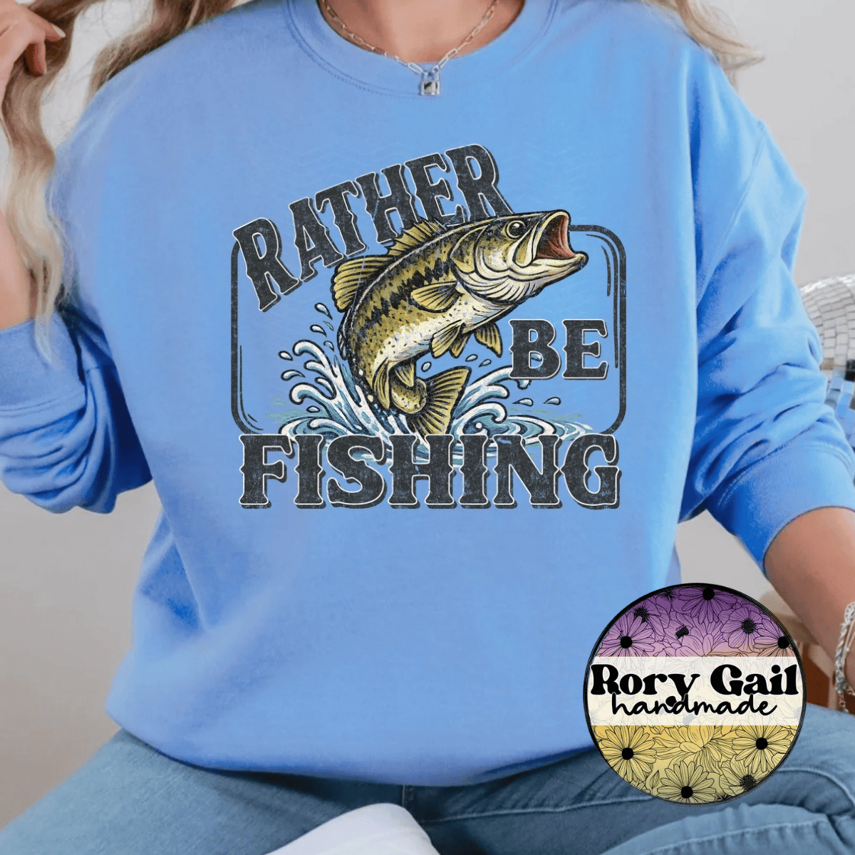 Neon Flamingo T-Shirt Rather Be Fishing Adult Tee