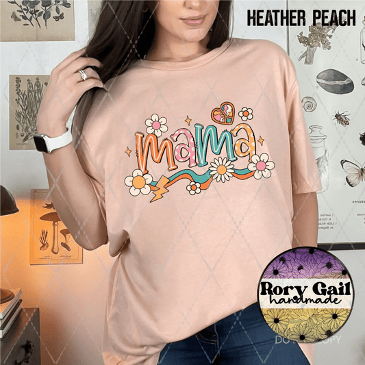 Rory Gail Handmade T-Shirt Retro Mama Adult Tee