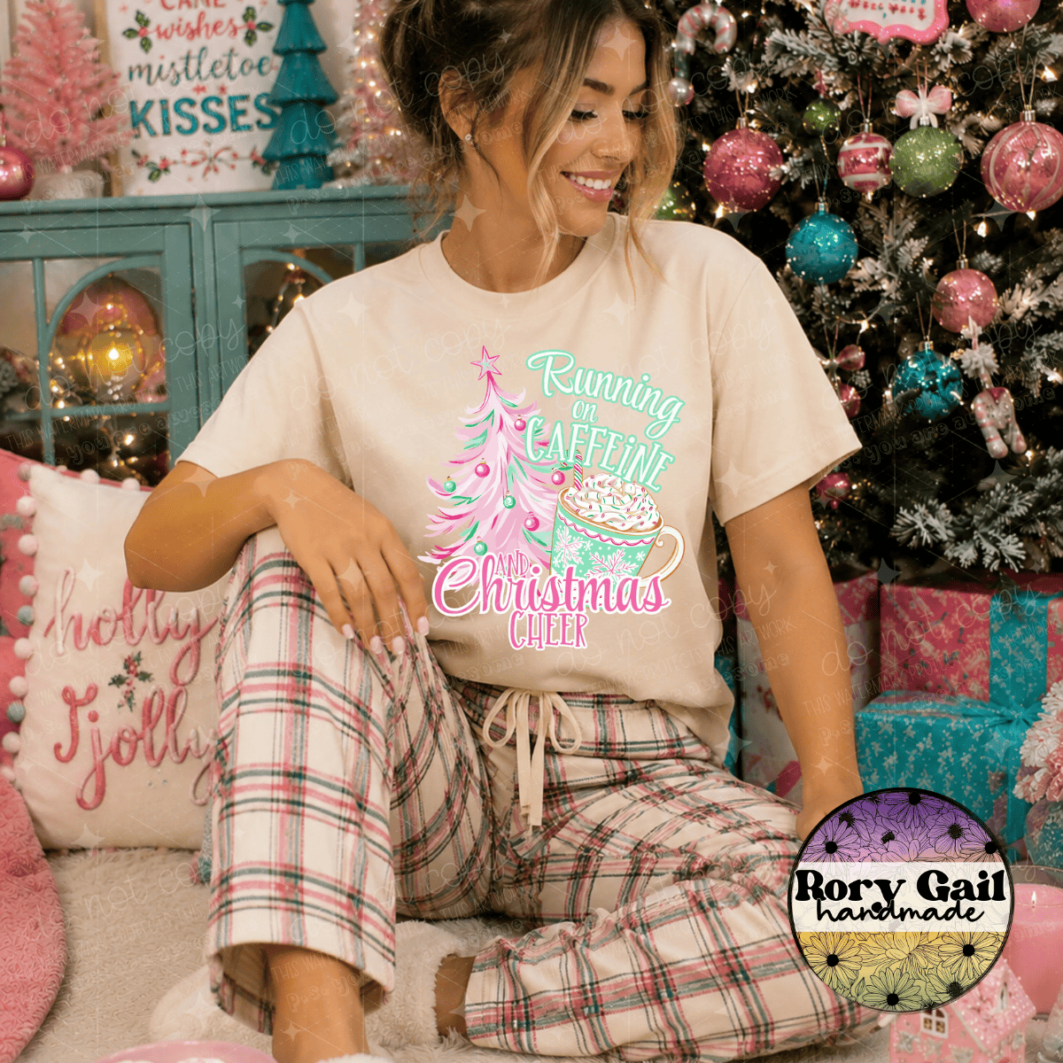 OCo T-Shirt Running on Caffeine and Christmas Cheer Tee