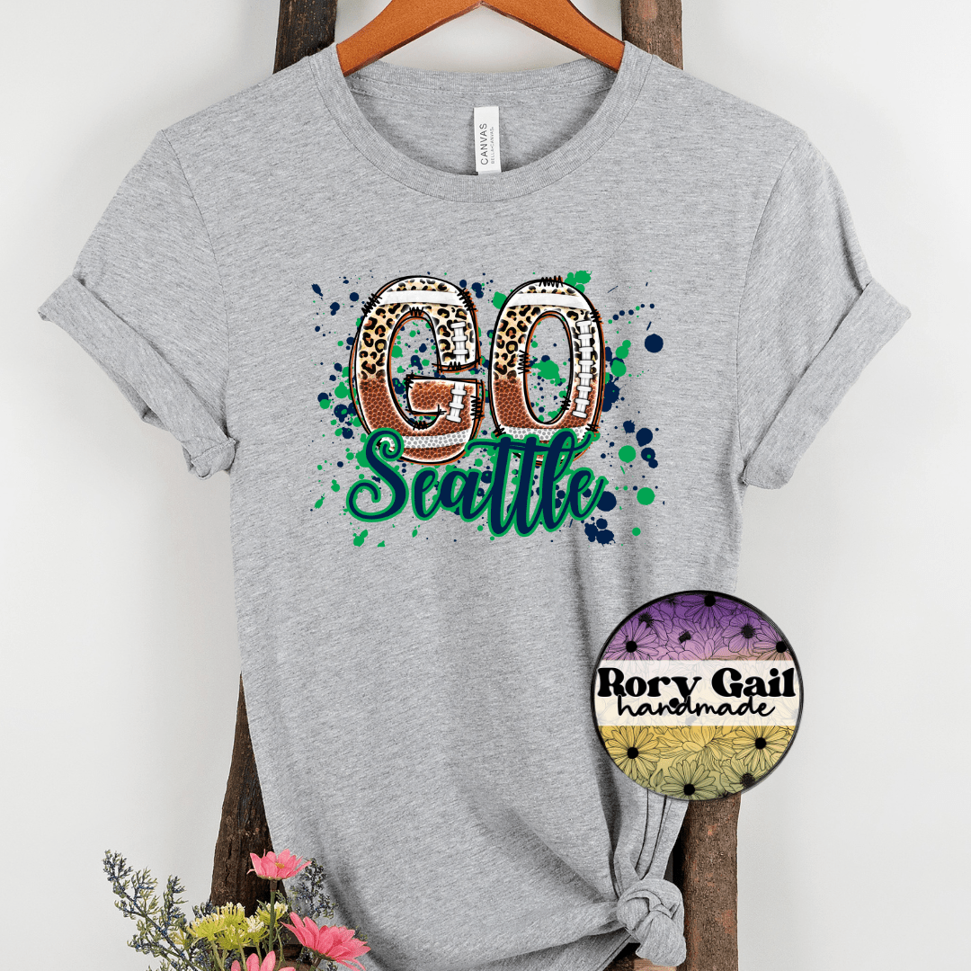 Rory Gail Handmade T-Shirt Seattle Football Cities Adult Tee