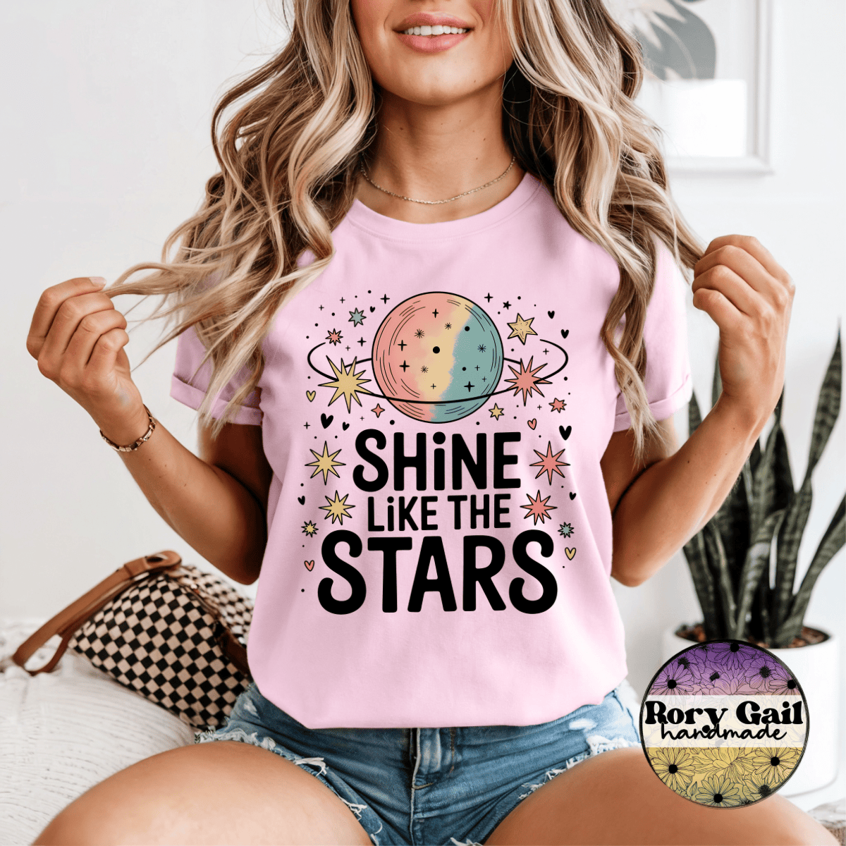 Rory Gail Handmade T-Shirt Shine Like The Stars