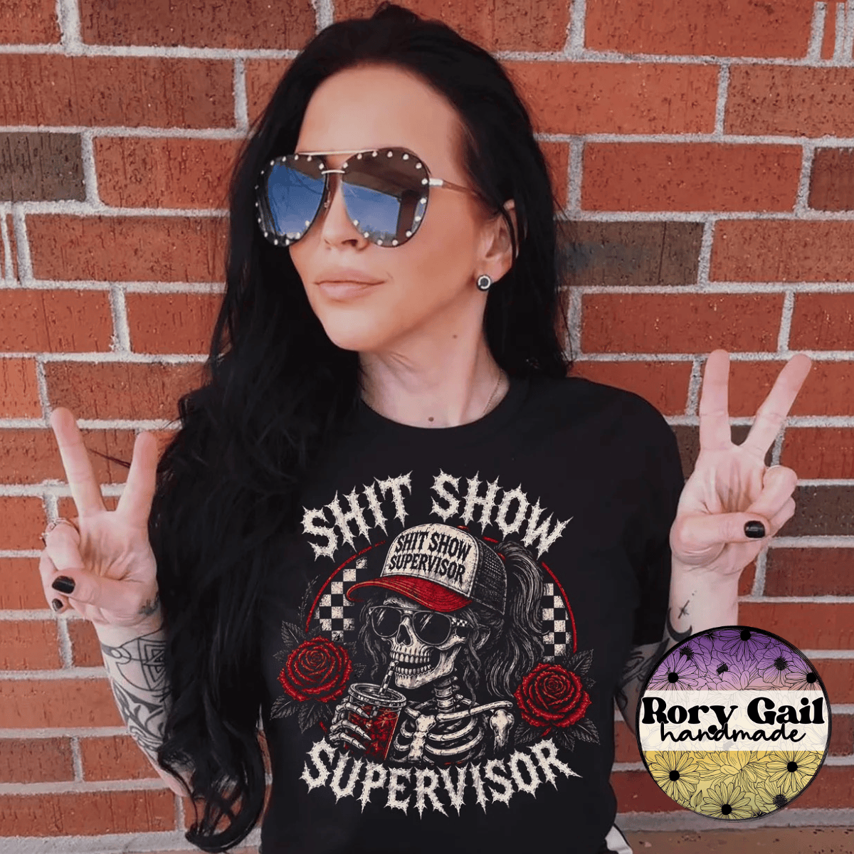 Chase T-Shirt Shit Show Supervisor Tee (Knockout Design - Black or Dark Colors Only)