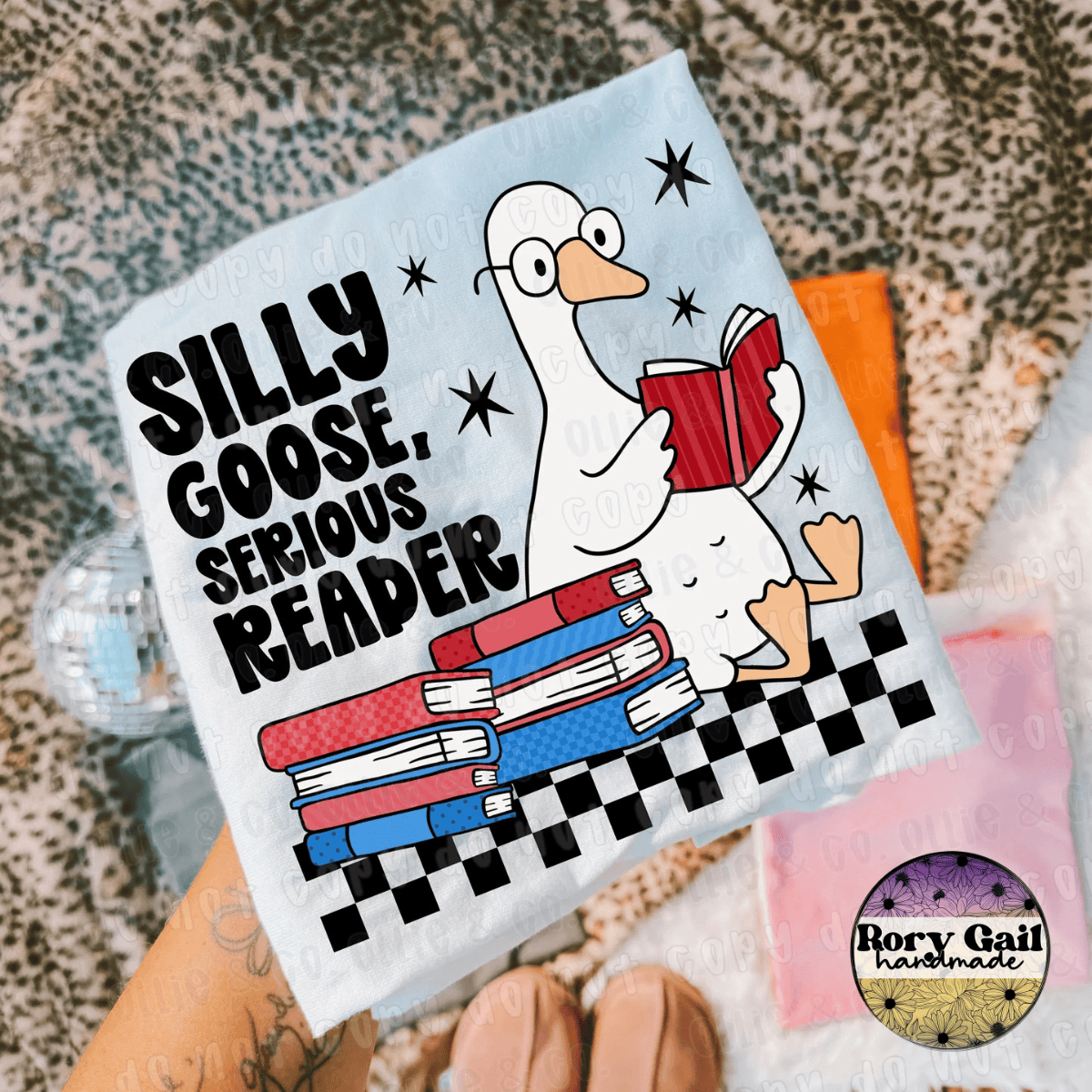 OCo T-Shirt Silly Goose Serious Reader Kids Tee