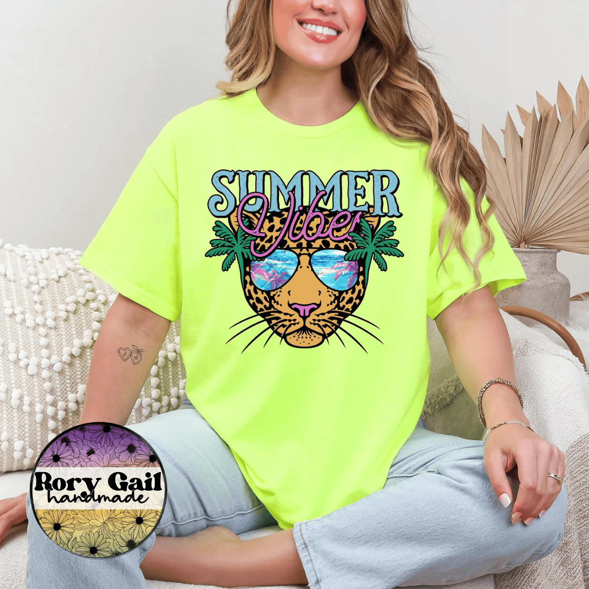 Neon Flamingo T-Shirt Summer Vibes Tee