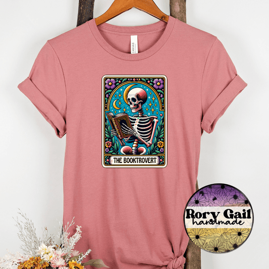Rory Gail Handmade T-Shirt The Booktrovert Tarot Adult Tee