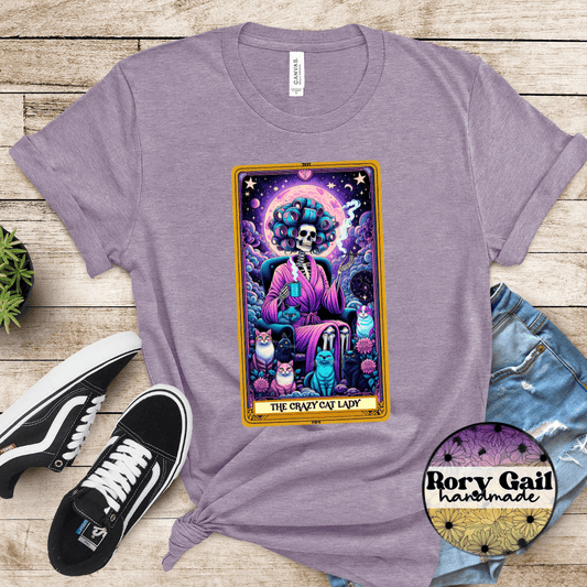 CSDS T-Shirt The Crazy Cat Lady Tarot Adult