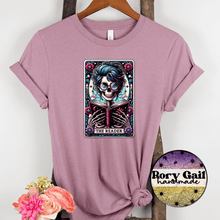 Load image into Gallery viewer, Rory Gail Handmade T-Shirt The Reader Tarot Adult Tee
