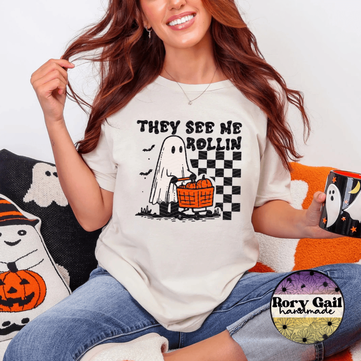 Neon Flamingo T-Shirt They See Me Rollin Adult
