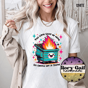 Rory Gail Handmade T-Shirt This Little Light Of Mine Adult Tee