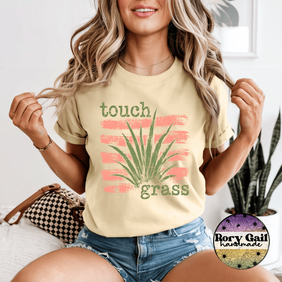 Rory Gail Handmade T-Shirt Touch Grass